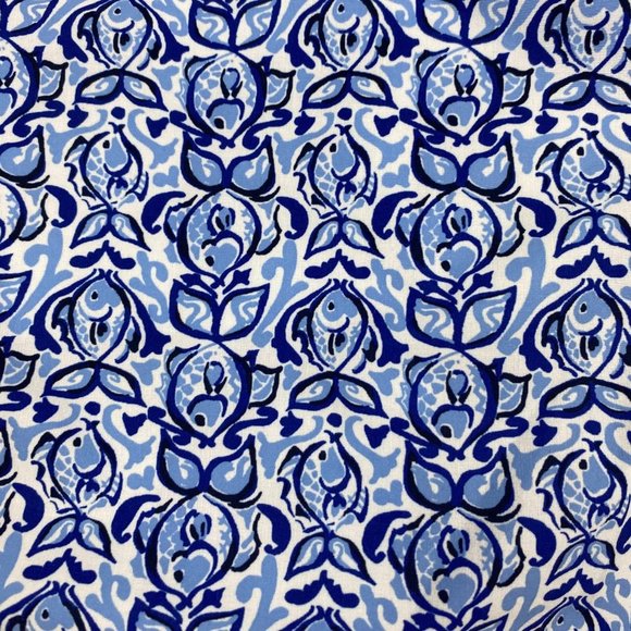 NEW RLX Ralph Lauren Golf Shorts Mens 38 Water Repellent Stretch Fish Print Blue - Picture 7 of 15